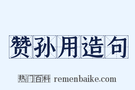 赞孙用造句是什么意思的图片
